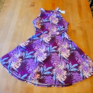 NWT EMPYRE skate board brand summer dress side cutouts